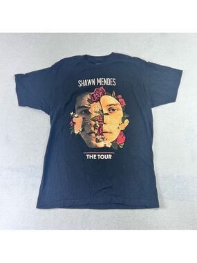 Shawn Mendes The Tour 2019 Concert Shirt Large Black Music Event Festival Adult